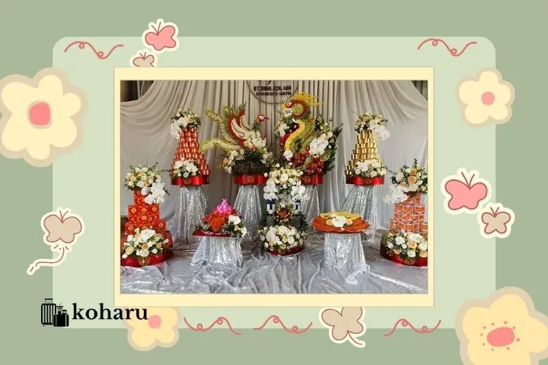 Trang trí mâm quả Thanh Tùng