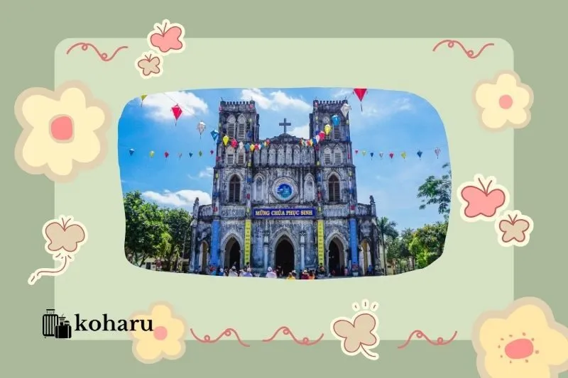 Nhà thờ Mằng Lăng – Nhà thờ cổ hơn 120 năm tuổi, kiến trúc Gothic siêu ấn tượng