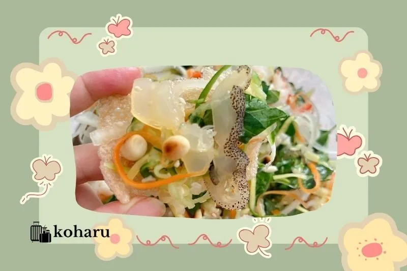 Các món ăn kèm phổ biến với gỏi sứa