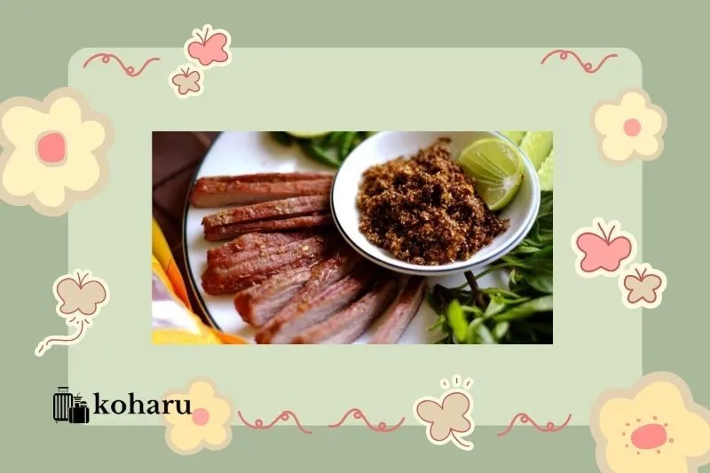 Cách thưởng thức bò một nắng đúng cách