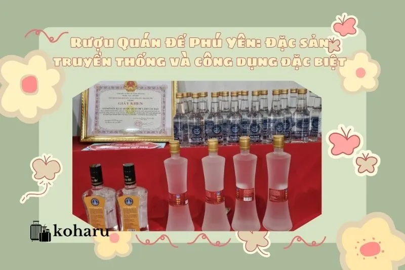 Rượu Quán Đế Phú Yên: Đặc sản truyền thống và công dụng đặc biệt